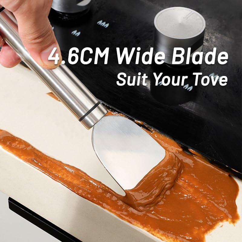 Multi-Purpose Stainless Steel Cleaning Scraper for Kitchen, Bathroom & Home Use