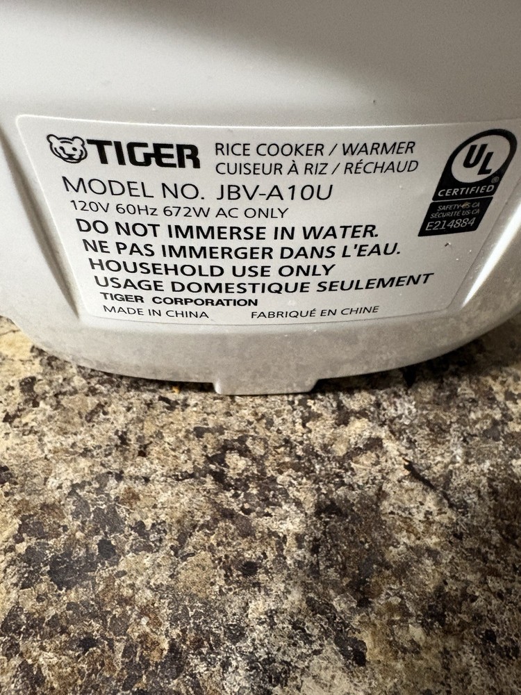 Tiger JBV-A10U-W 5.5 Cup Multi-Functional Rice Cooker
