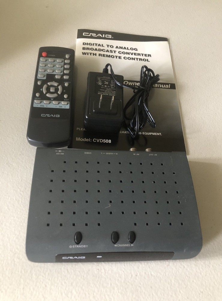 Craig Digital To Analog Broadcast Converter with Remote Control