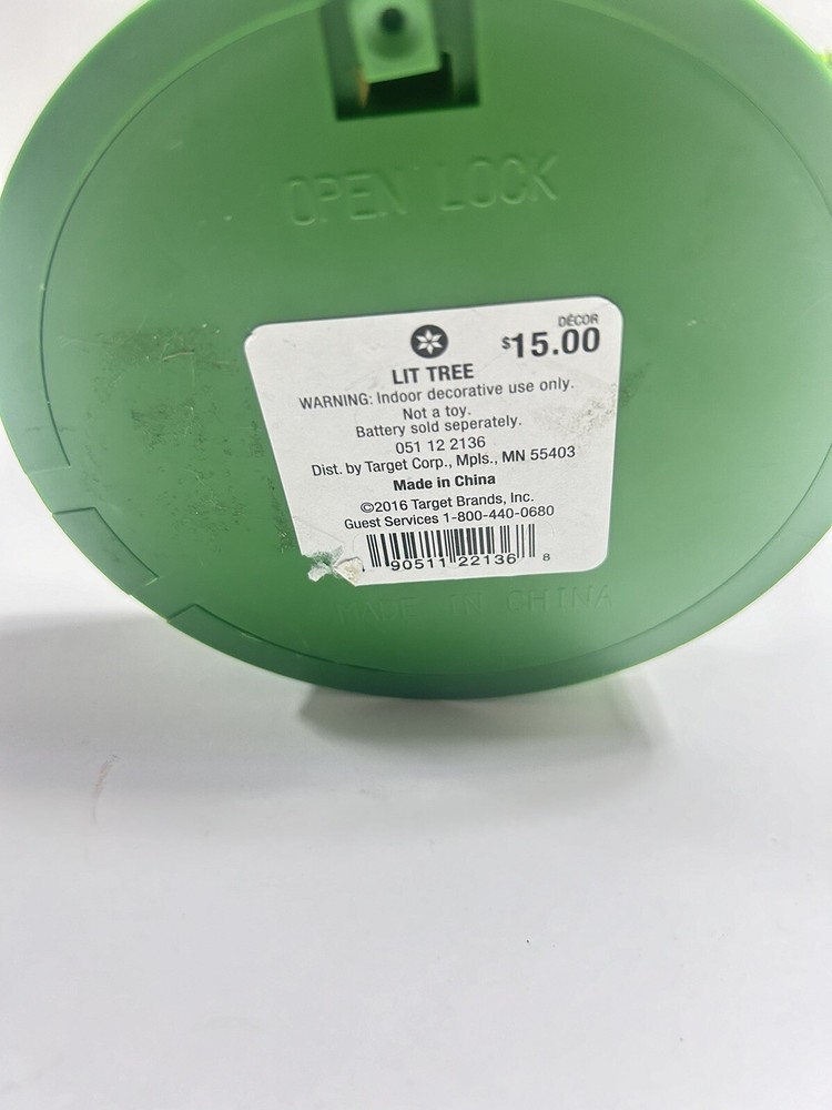 Target Wondershop Felt Lit Tree Striped 16”