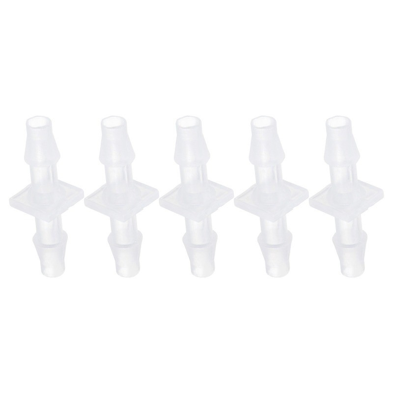 5pcs Plastic Barb Fitting, 7/32"x7/32" Pipe Fitting, Clear