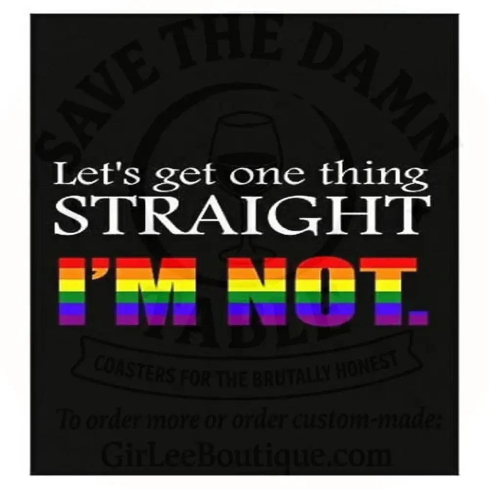 Handmade Coaster: Let’s Get One Thing Straight