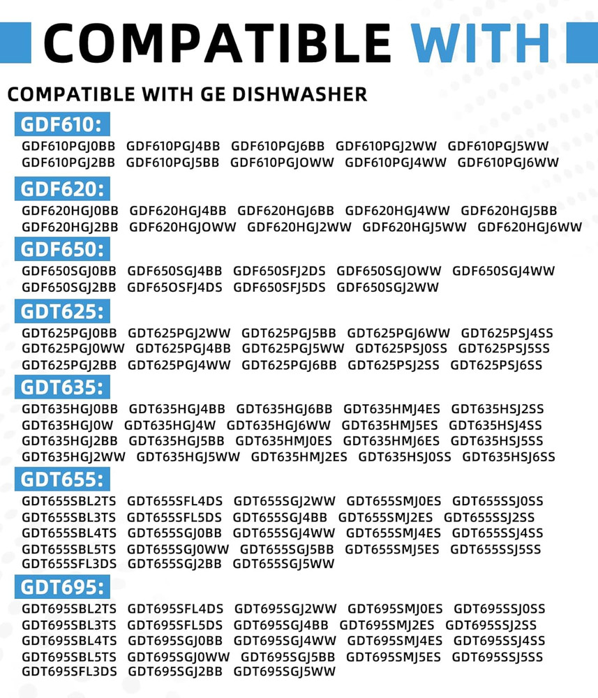 Upgraded Dishwasher User Interface Control Board Compatible with GE Models