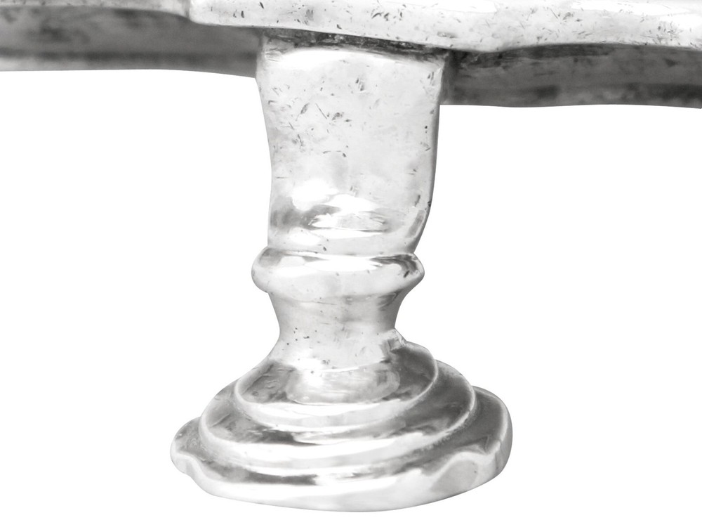 Antique George II, Sterling Silver Waiter