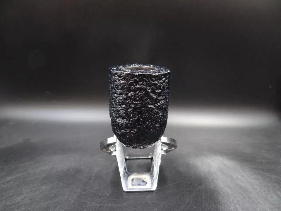 TURKIEWICZ BLACK OAK MORTAR HAND MADE BLACK & BLUE BILLIARD PIPE ST