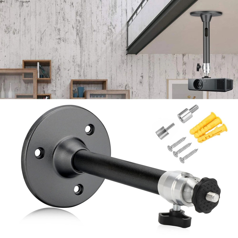 Mini Projector Ceiling Mount with 3 Screw Adapters and Knob for Angle Adjust