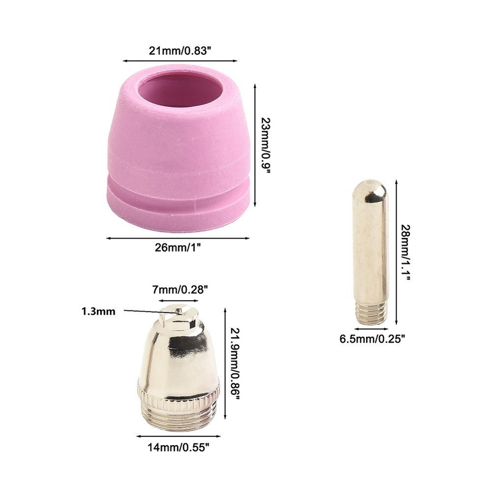 12PCS Replacement Torch Tips Electrodes Nozzles for AG60 SG55 Plasma Cutters