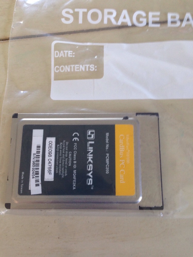 Linksys Etherfast PCM100 10/100 Integrated PC Card