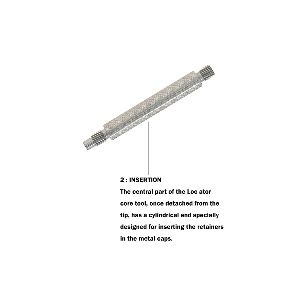 Dental Universal Retention Cap Insertion Extraction Overdenture Remove Core Tool