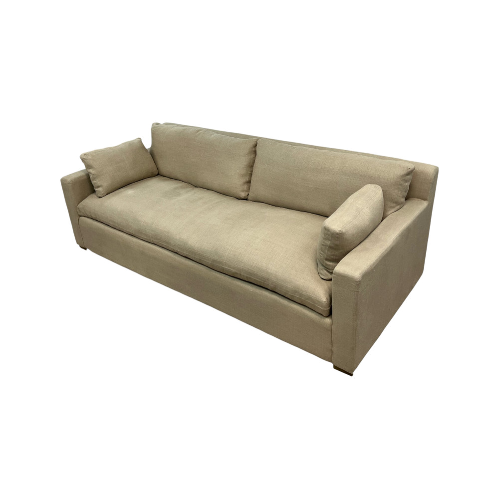 Restoration Hardware Belgian Track Arm Bench
