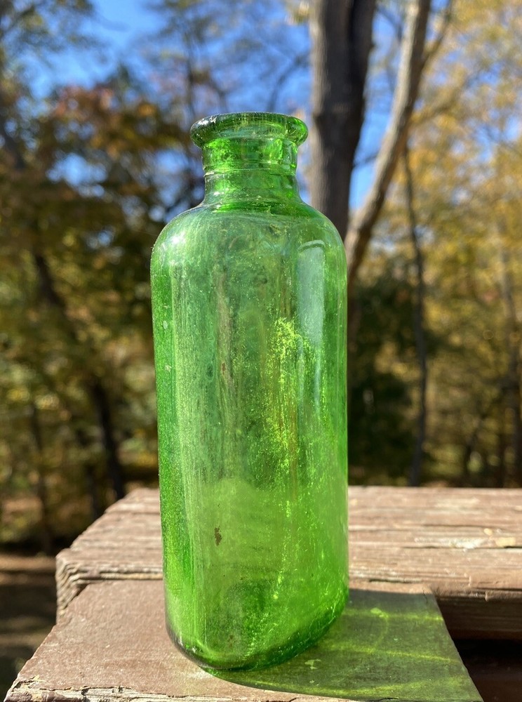 Green Owens Cork Top Bottle