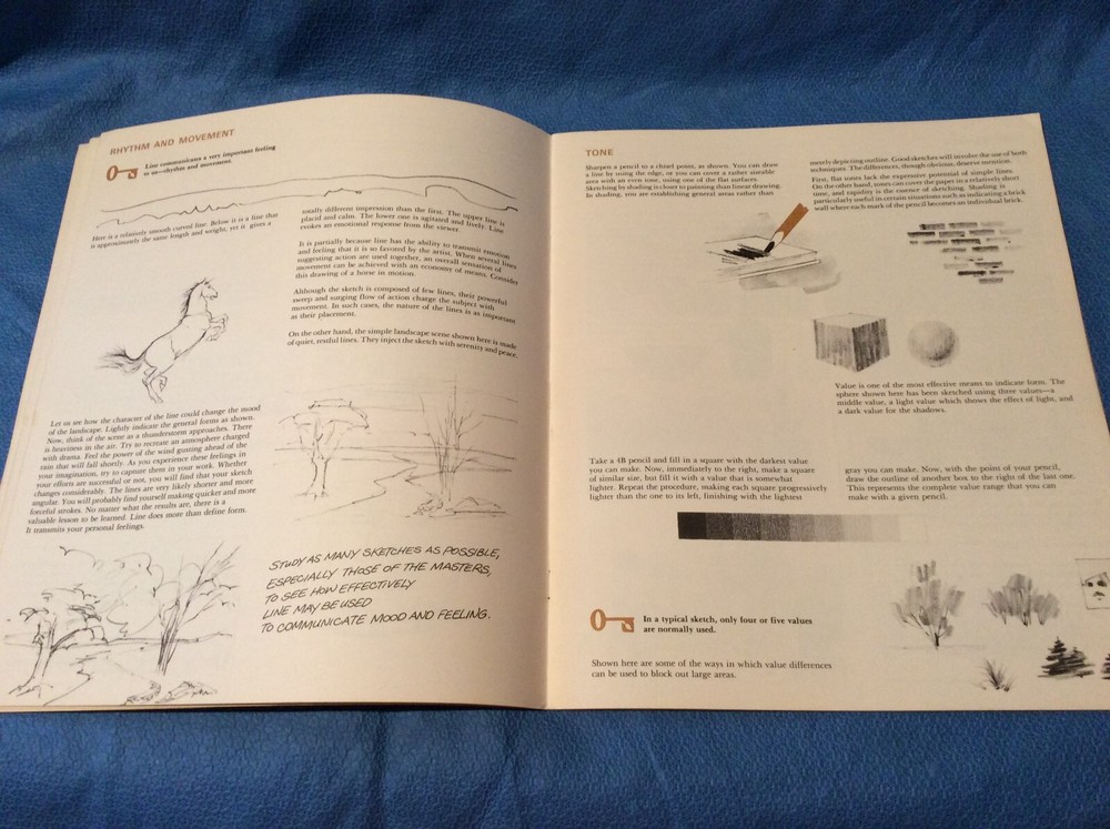 Art Instruction Skylight Studio Keys to Sketching Book