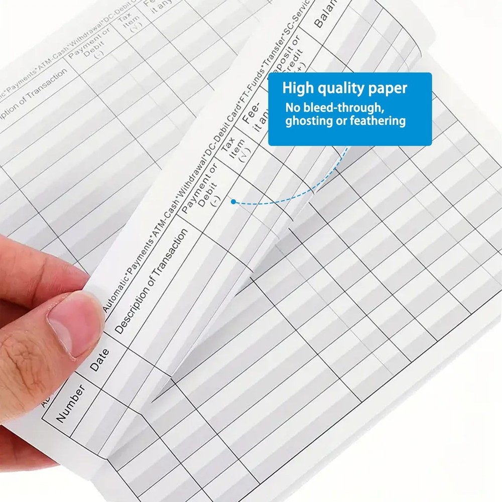 12 Pack Checkbook Register, Check Registers for Personal Checkbook, 6" × 3",...