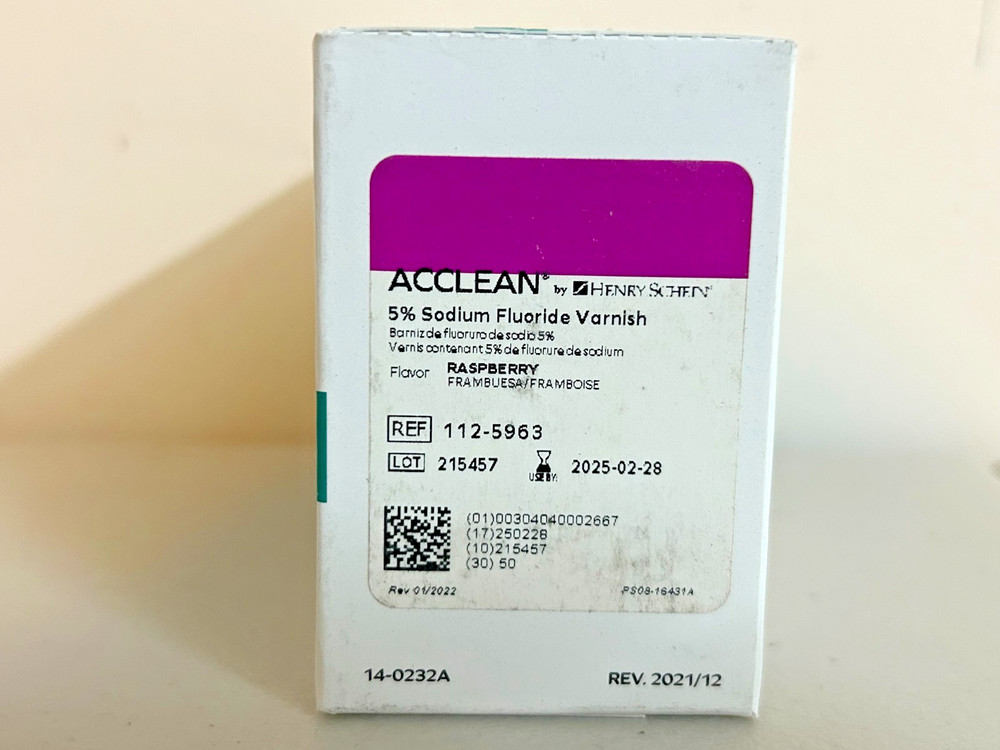 Acclean Fluoride Varnish Cups Unit Dose Raspberry 50/Bx