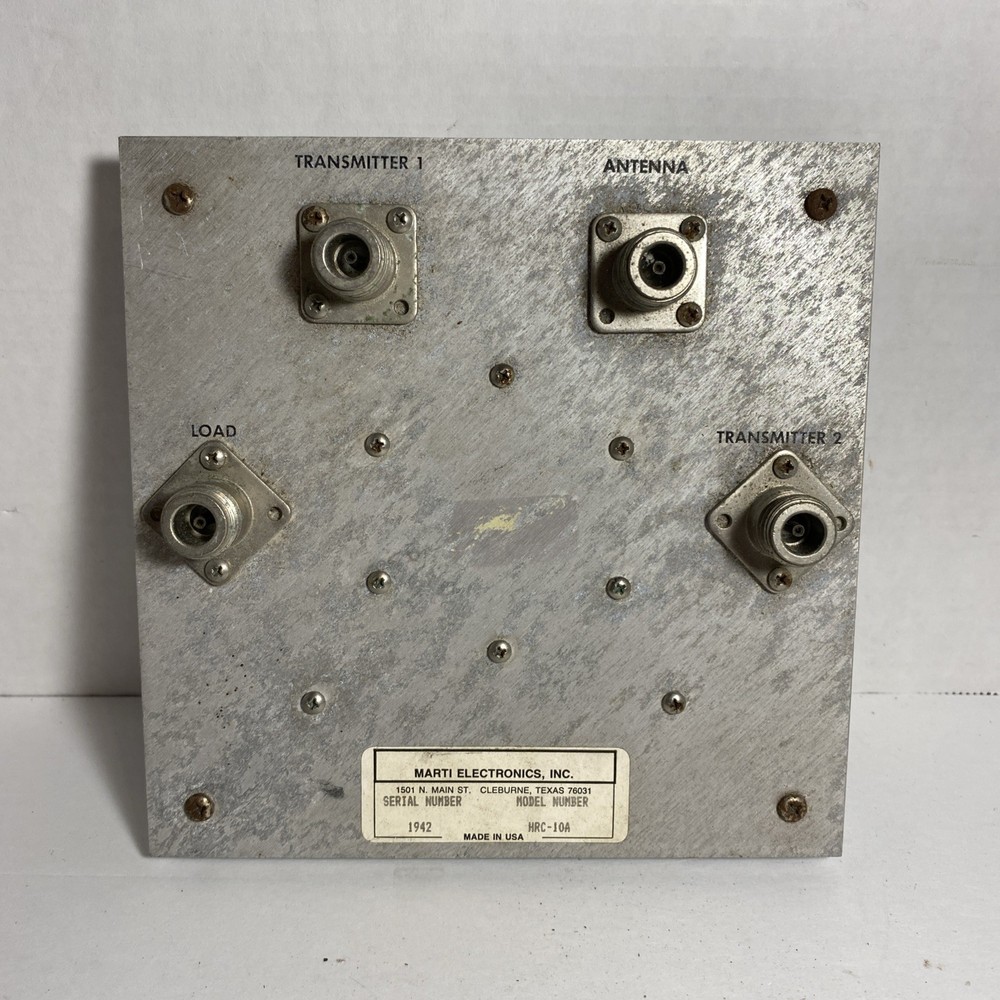 Marti Electronics HRC-10A STL Transmitter Combiner - Untested As Is