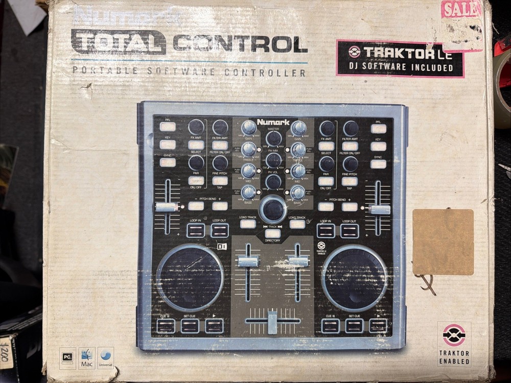 Numark Total Control DJ Controller USB MIDI VirtualDJ Traktor LE
