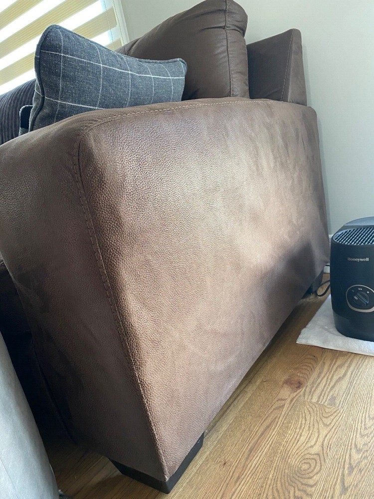 Large, Brown, Coffee, Used Narzole 3 Seater Sofa