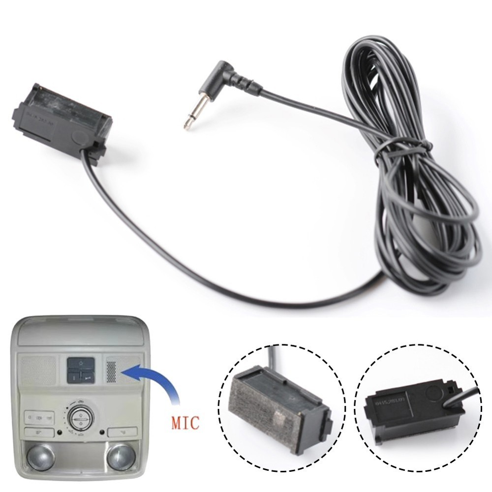 Car Audio Microphone 3.5mm Mic Stereo Wired External Microphone for Golf