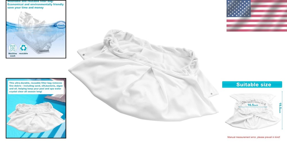 Durable Double Stitched 70 Micron Filter Bag for Dolphin Cleaners - Fast Setup