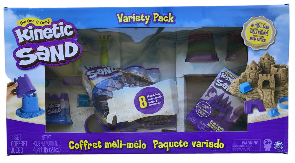 Huge Kinetic Sand Variety Pack - Sand Molds Tools