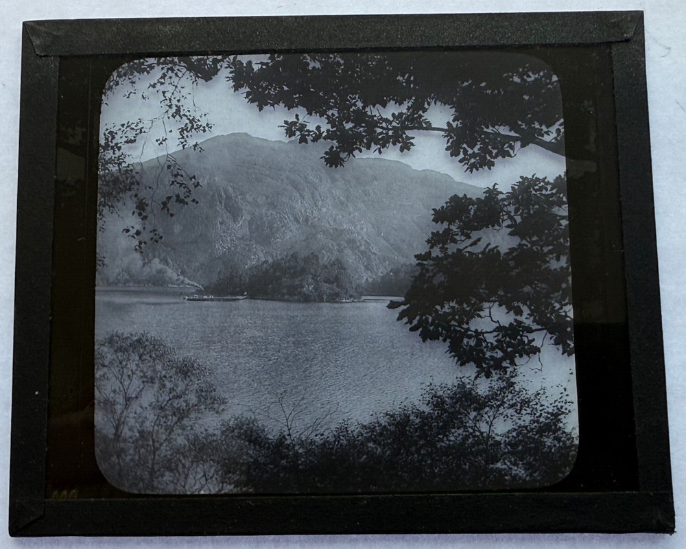 MAGIC LANTERN SLIDE LOCH KATRINE & ISLE SCOTLAND 1900s 302
