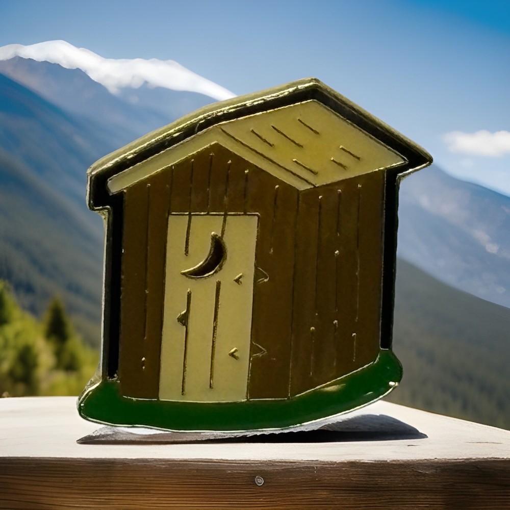 OUTHOUSE LAPEL PIN NEW