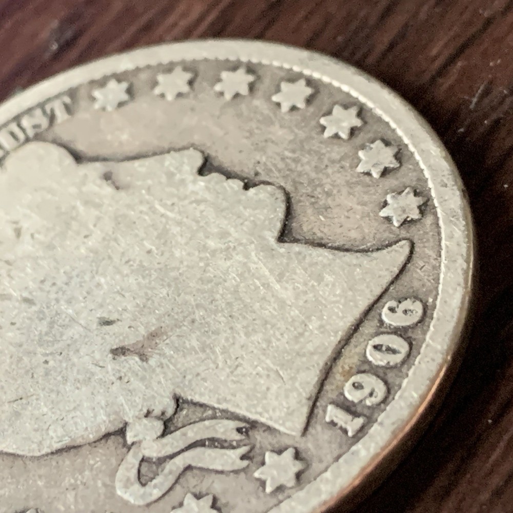 1906 Barber Silver Half Dollar Full Date Coin!