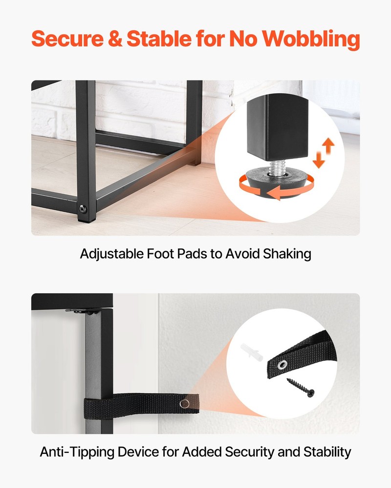 [New]2-Tier Glass Console Table,Modern Rectangle Sofa Side Table w/Tempered Glas