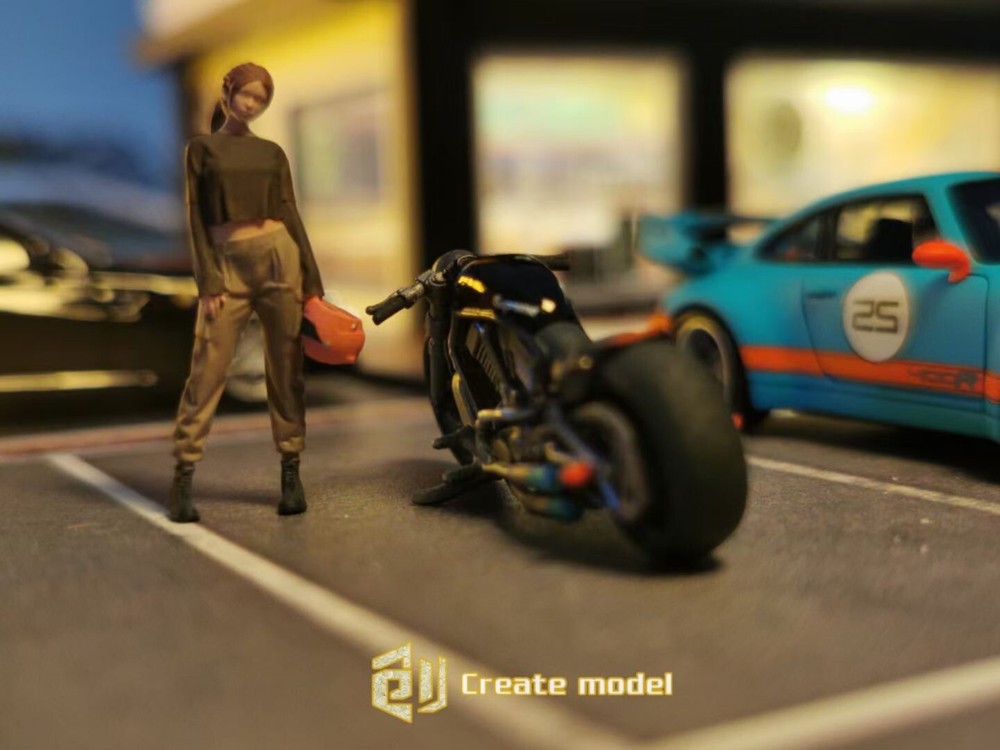 Create model 1/64 figure “Idol 02” ( Green)