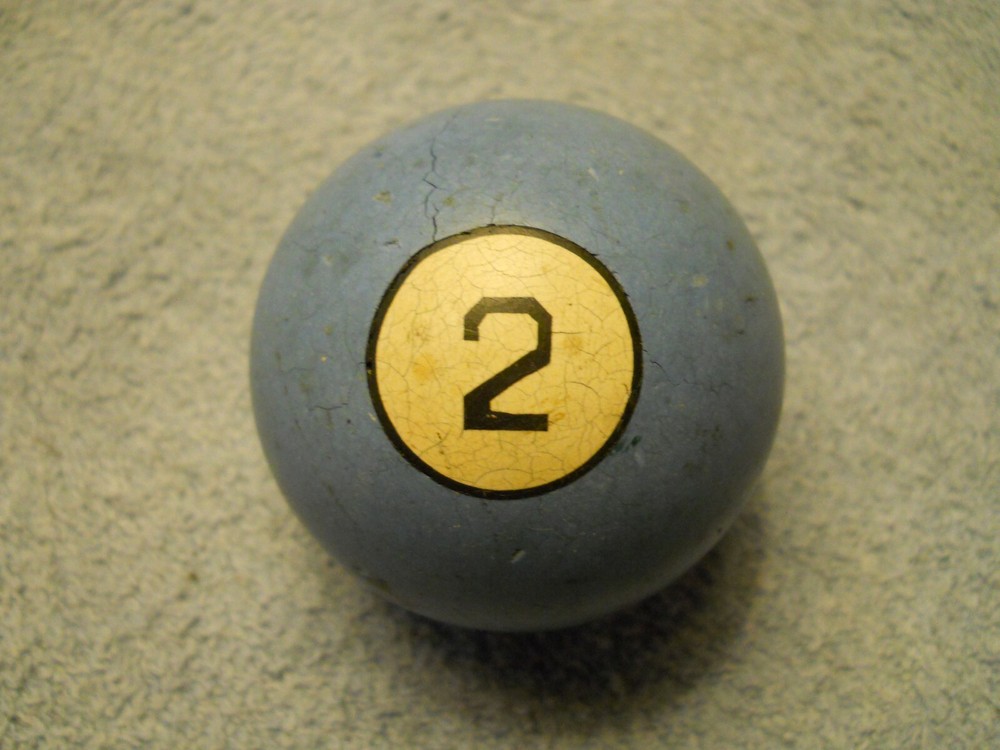 Vintage Clay Billiard Ball- #2