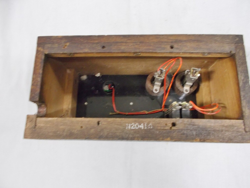 Oak with Brass Bell Switch Box - Solid Oak