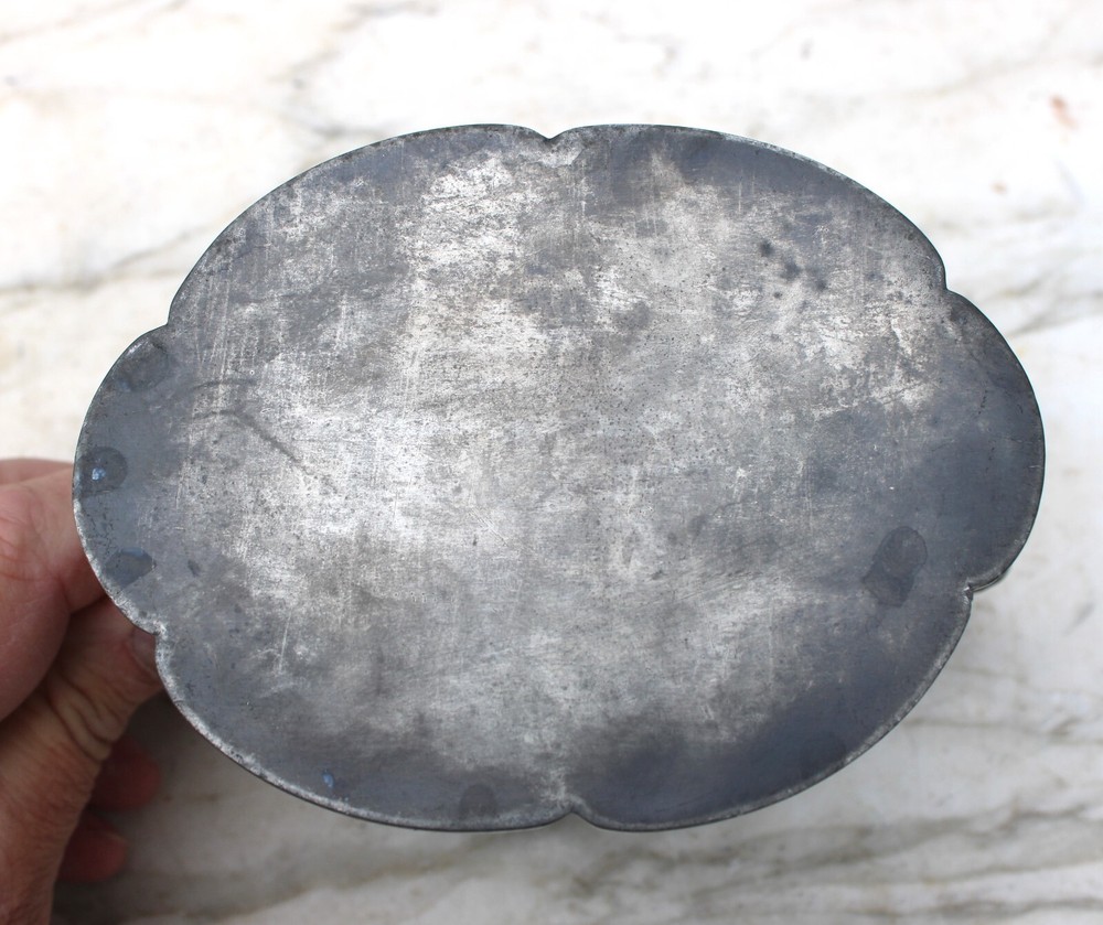 Antique Etched Silver Plate Handled Sugar Bowl-no Lid