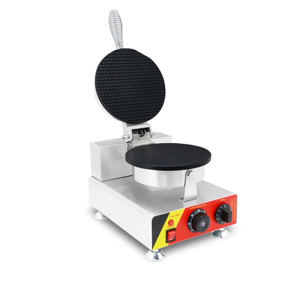 110V Ice Cream Cone Maker Machine Commercial Electric Nonstick Egg Roll Maker