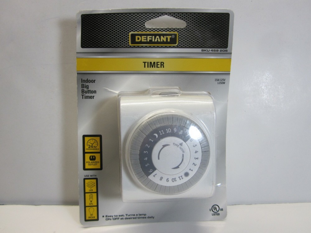 Defiant Timer Indoor Big Button (Brand New)