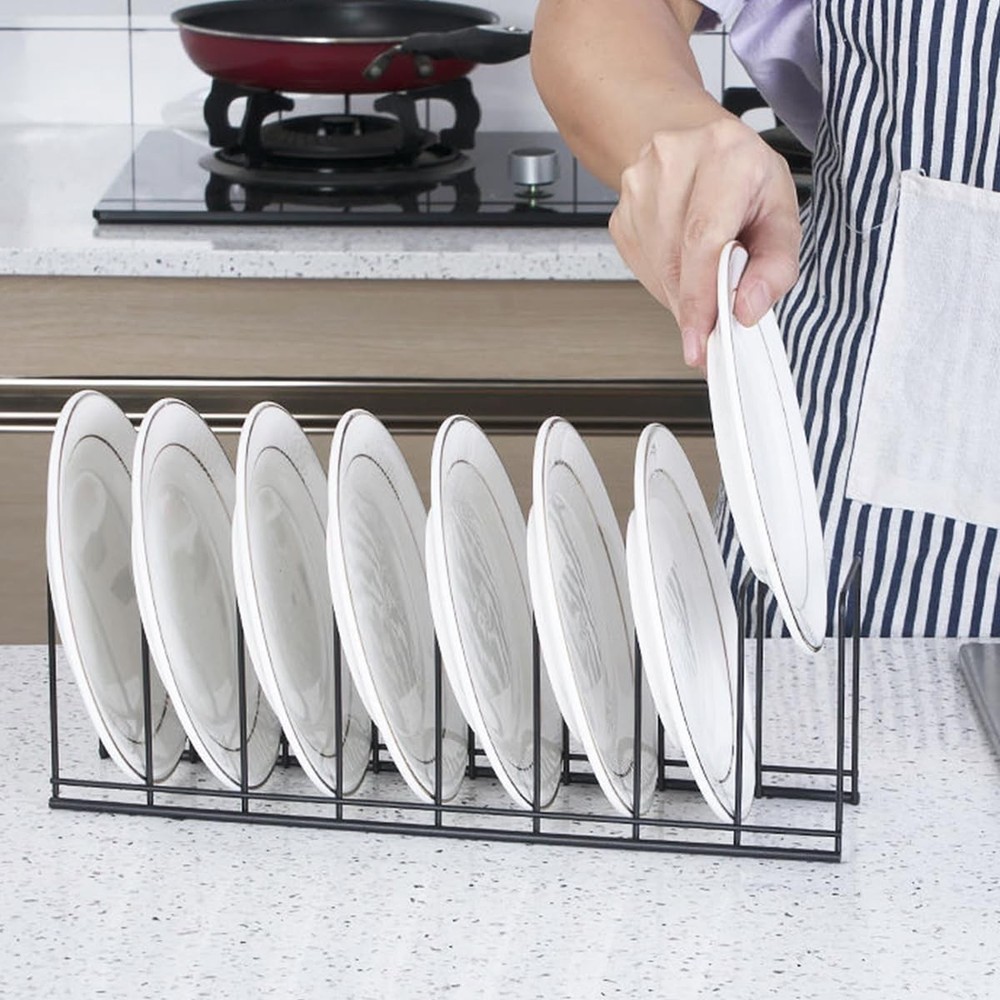 4 Pack Pot Lid Holder Kitchen Organizer Cabinet Rack Suitable for Bakeware Dish