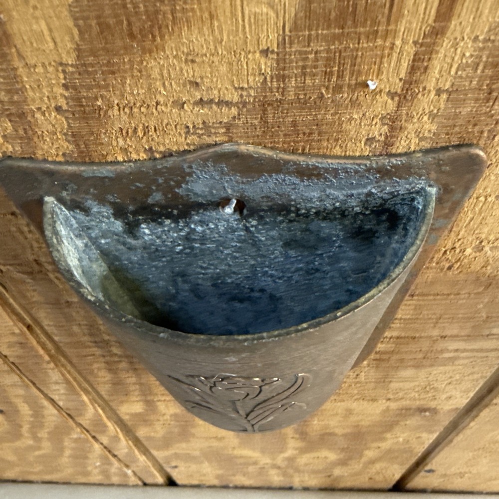 1920’s Hammered Copper Wall Pockets