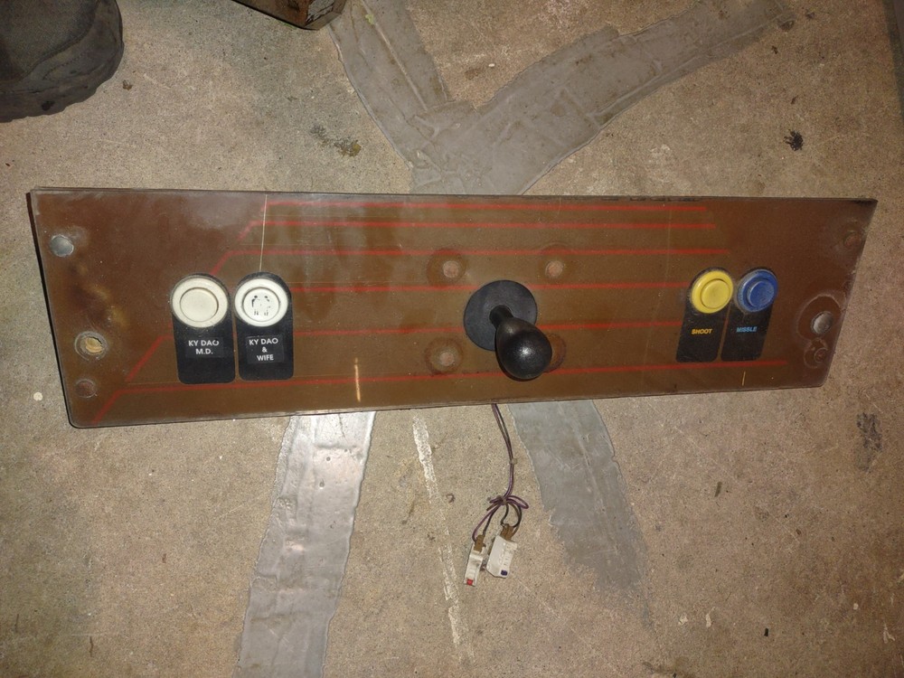 time pilot arcade cabinet control panel  #1308