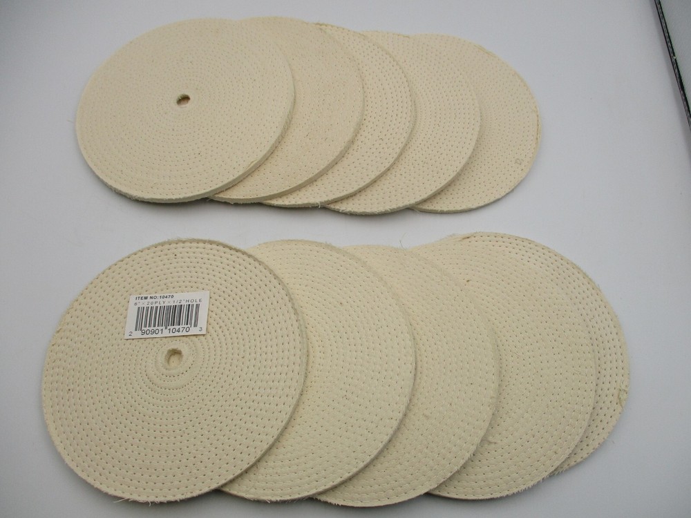 6" x 20 Ply x 1/2" Hole Buffing Wheels *