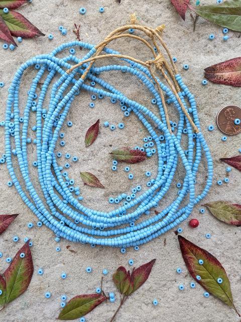 African Glass Beads -4 Strands [76857]
