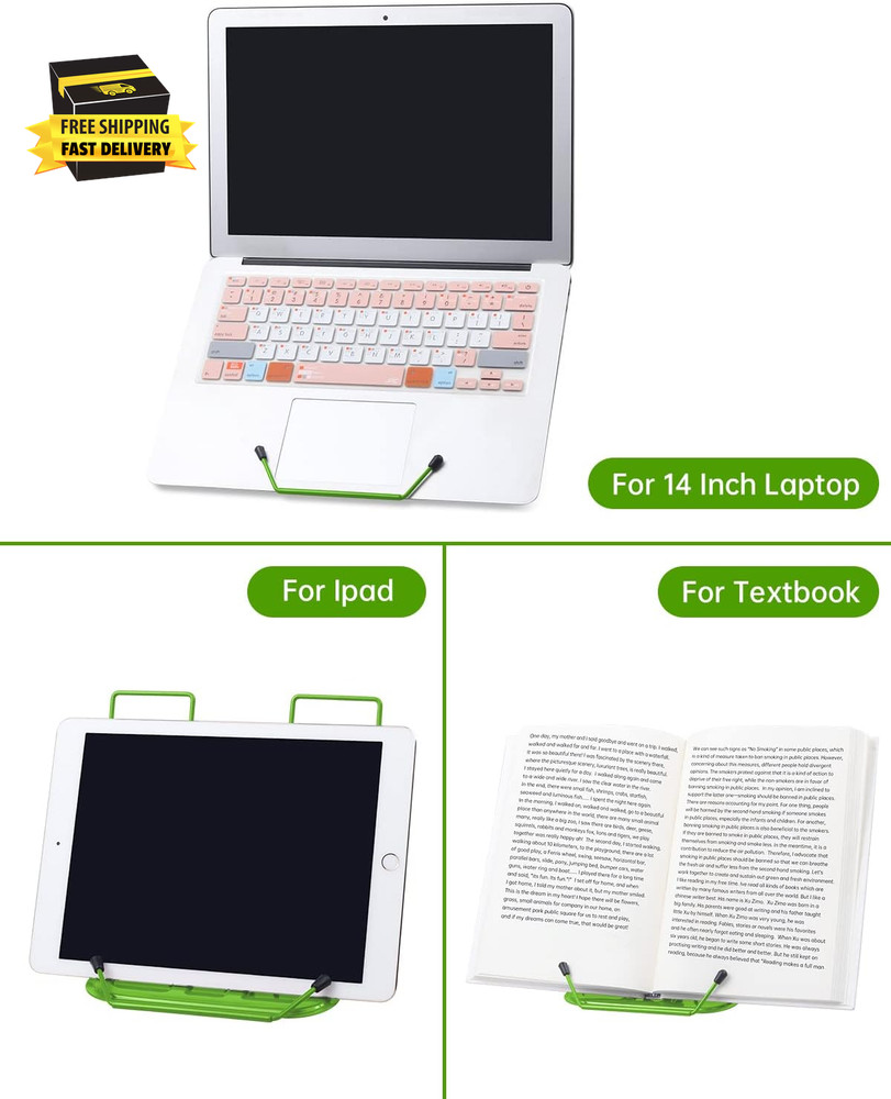 Book Stand for Reading, Adjustable Reading Rest Book Holder, Documents Holder, S