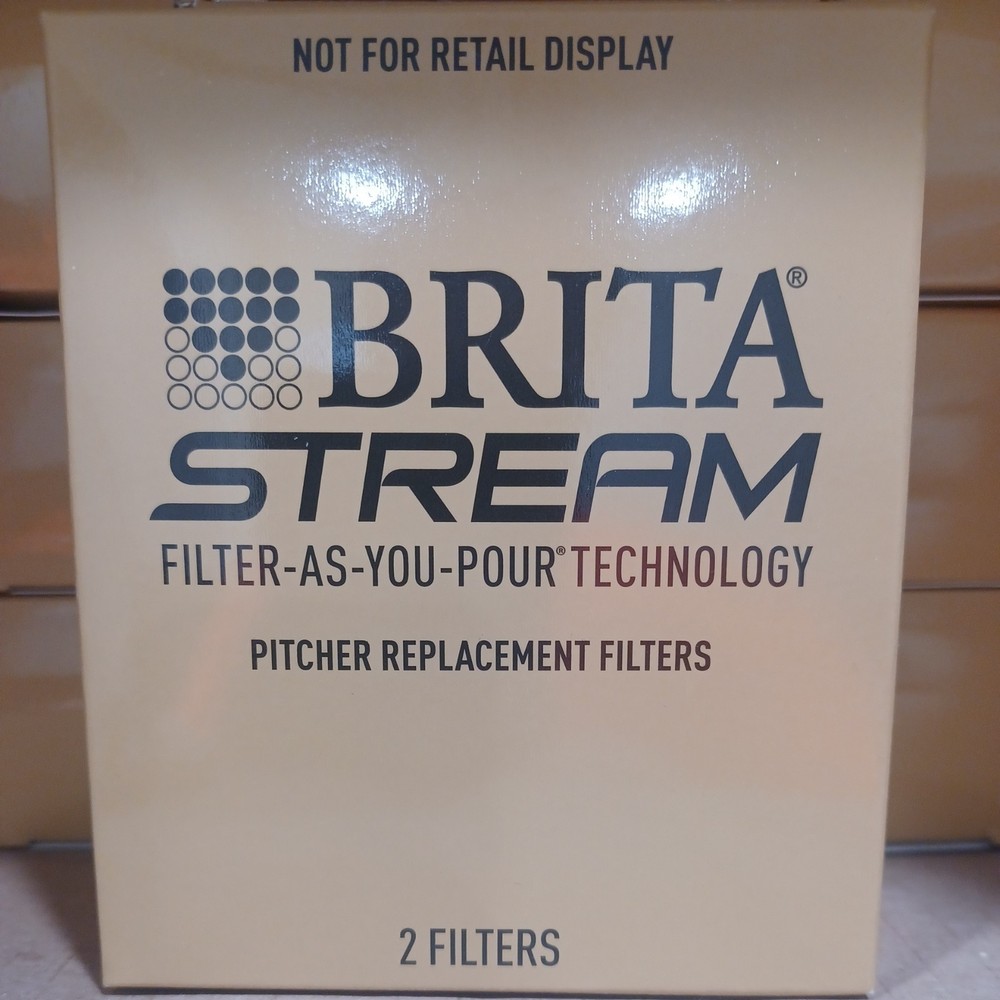 Brita STREAM Filter As You Pour Pitcher Replacement Filters 2 two Pack  NIP NEW