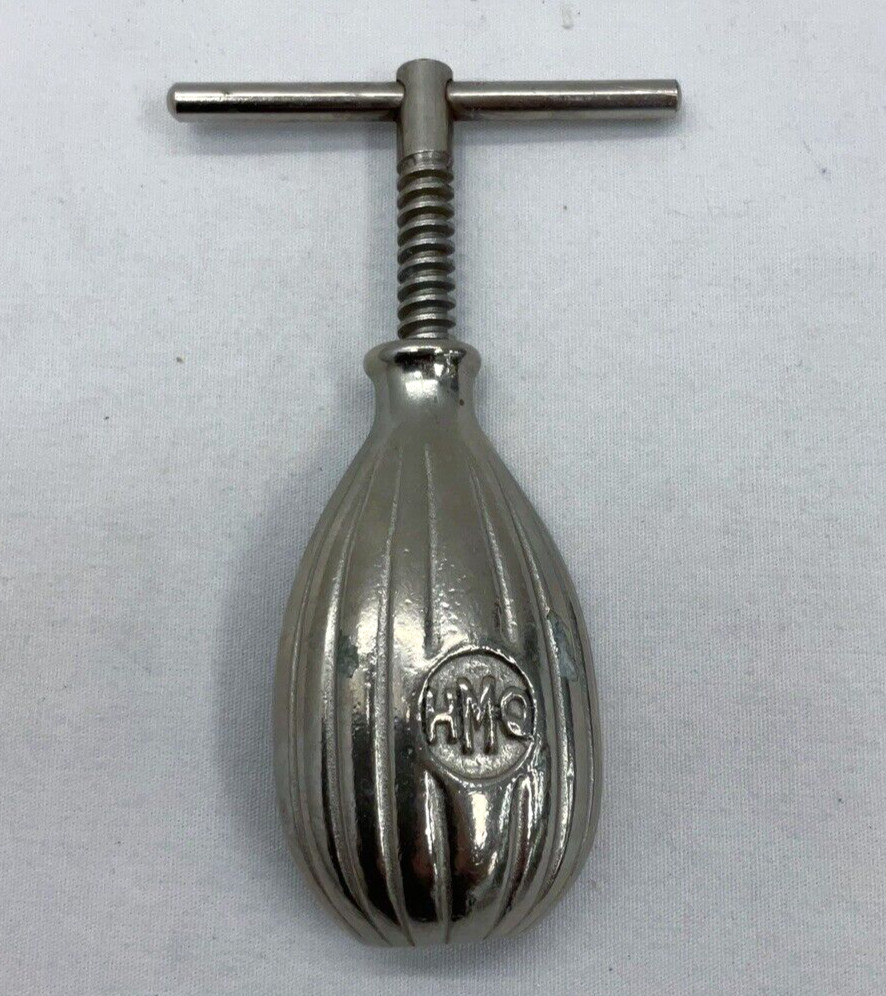 Vintage HMQ Handheld T-Bar Screw Nutcracker