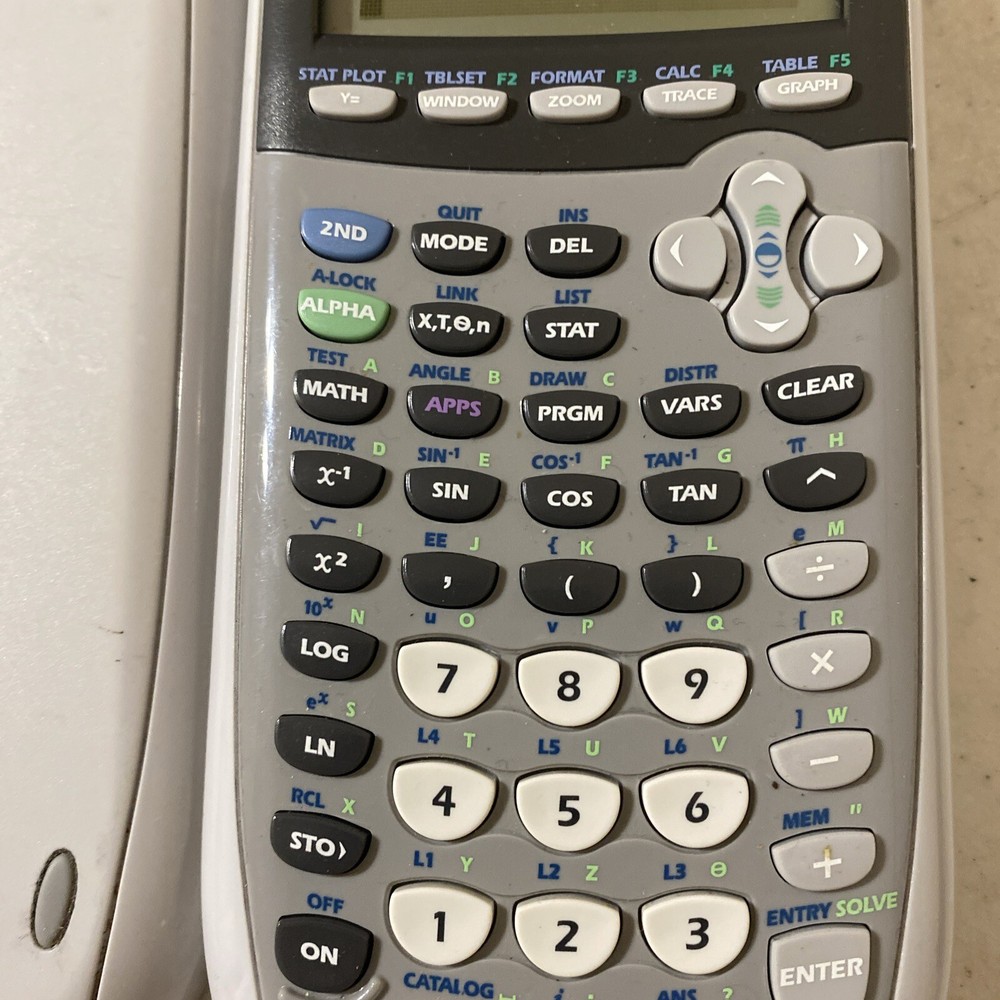 Texas Instruments Ti-84 Plus Silver Edition Graphing Calculator Gray Tested Work