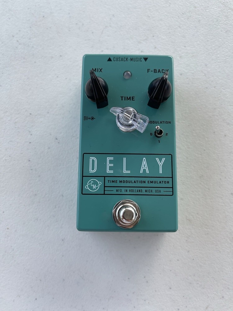 Cusack Music Delay Time Modulation Emulator Guitar Effect Pedal + Original Box
