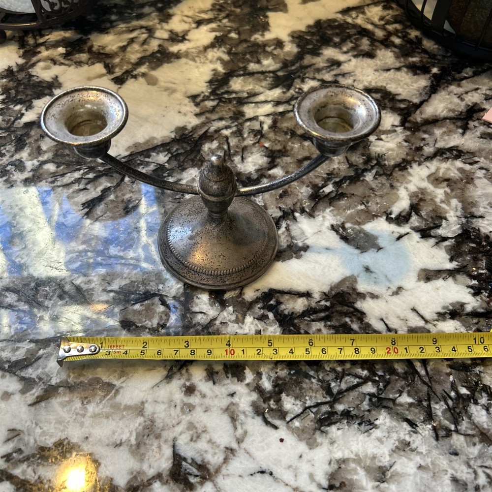 sterling silver candle holder