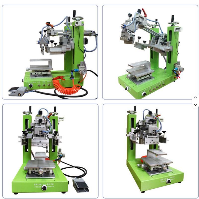 Small semi-automatic screen printing machine desktop desktop pneumatic flat scre