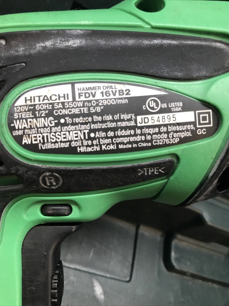 HITACHI FDV 16VB2 hammer drill with case