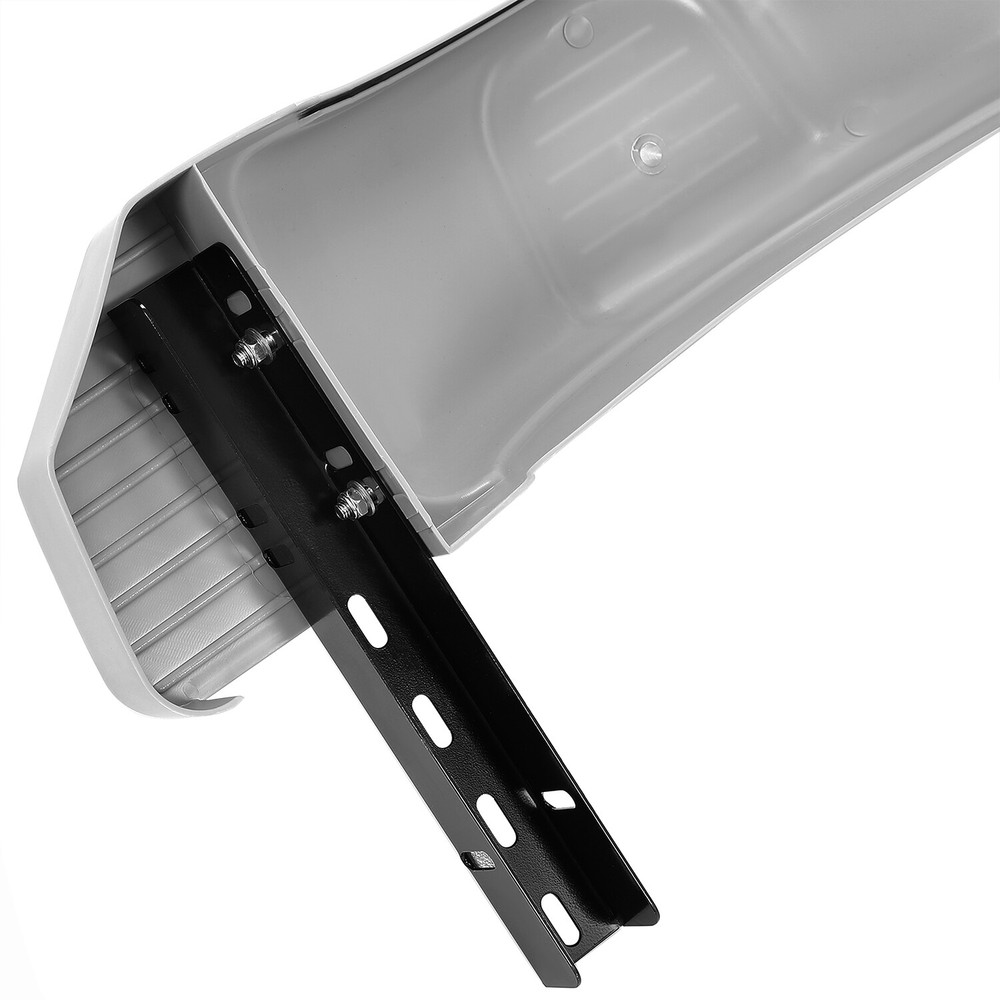 2pcs Gray Single Axle Trailer Fenders w/ Steps For 12" Wheels Tires Skirt Boat