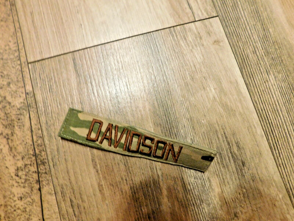 US MILITARY MULTICAM OCP  NAME PATCH "DAVIDSON"