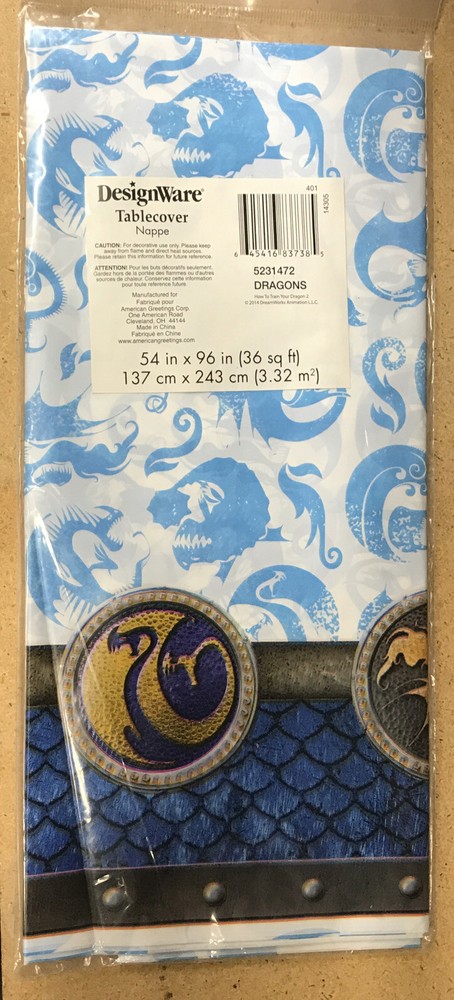 DesignWare How To Train Your Dragon 2 Party Plastic Table Cover